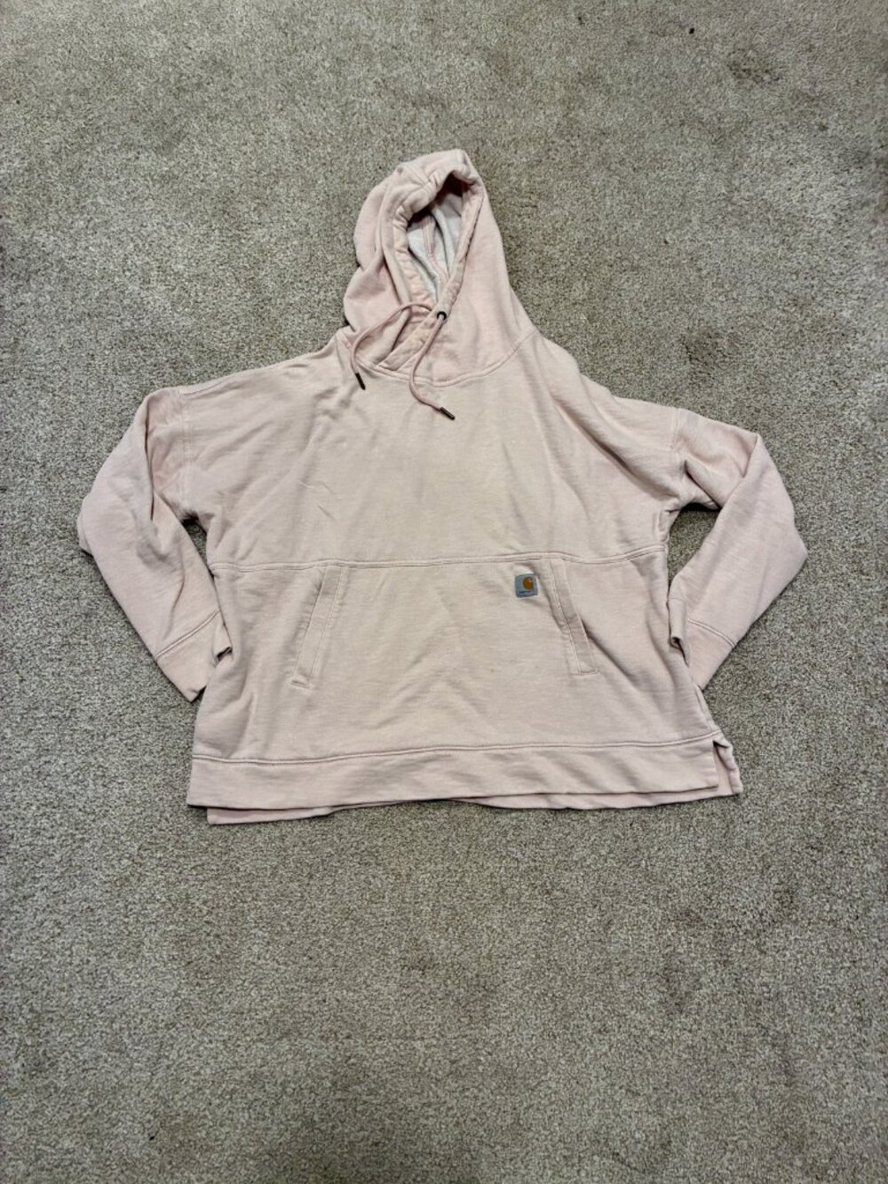 Carhartt Women's Relaxed Fit Pullover Hoodie Size 1X 16W/18W Blush Pink